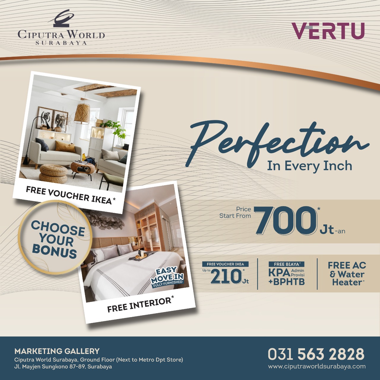 Vertu - Easy Move In Fully Furnished