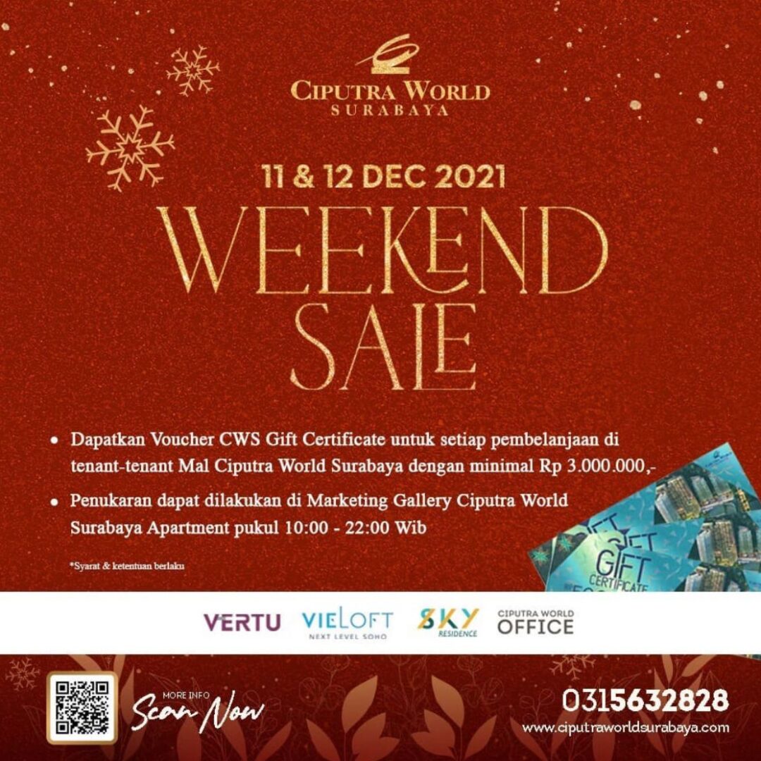 Ciputra World kembali menggelar Weekend Sale