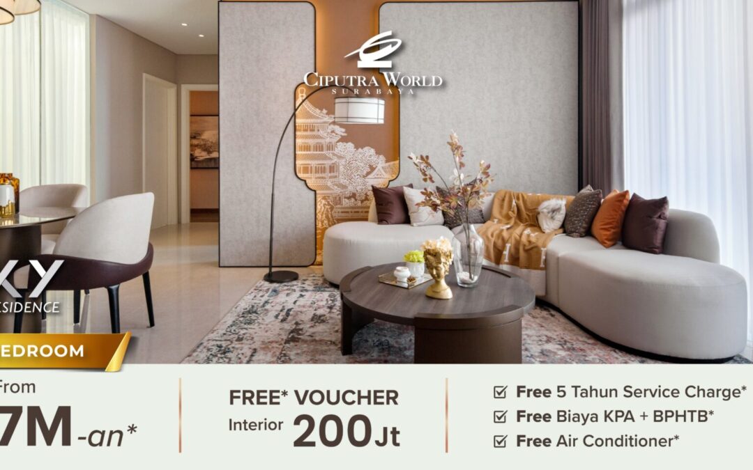 Miliki Sekarang! Apartemen Mewah type SKY Residence di Ciputra World Surabaya!